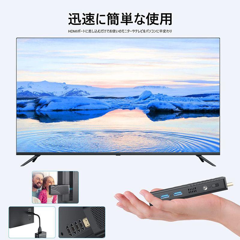 NiPoGi スティックpc ミニpc Windows 11 Pro mini pc T6Pro Celeron J4125 8GB DDR スティックpc ミニpc Windows Pro mini pc T6Pro Celeron J4125 8GB