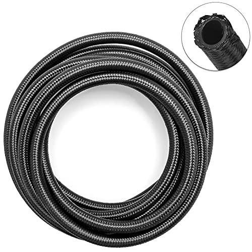 Shineyoo AN6 ナイロン メッシュ ホース 3層構造 耐圧 耐熱 耐油 耐腐食性 車用オイルクーラー オイル 燃料 ガソリンホース フューエルホース 長さ1M | 