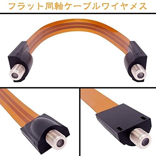 フラット アンテナ ケーブル 隙間ケーブル テレビ用ケーブル 室内引き込み用コード すき間 フラット アンテナ ケーブル 同軸ケーブルF型 サッシ/窓用 |  | 04