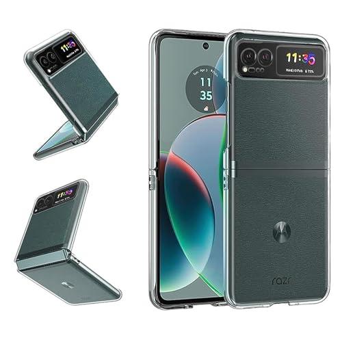 For moto razr 40s ケース モトローラ moto razr 40 6.9インチ カバー 【Kibnco】クリア 衝撃吸収 ソフトカバー 透明TPU シリコン 耐衝撃 防塵 黄変 | 