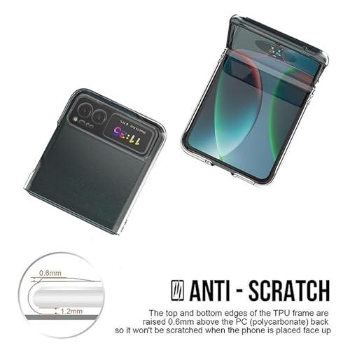 For moto razr 40s ケース モトローラ moto razr 40 6.9インチ カバー 【Kibnco】クリア 衝撃吸収 ソフトカバー 透明TPU シリコン 耐衝撃 防塵 黄変 |  | 02