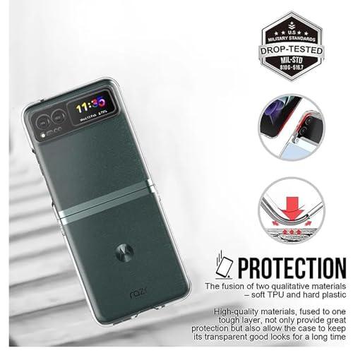 For moto razr 40s ケース モトローラ moto razr 40 6.9インチ カバー 【Kibnco】クリア 衝撃吸収 ソフトカバー 透明TPU シリコン 耐衝撃 防塵 黄変 |  | 03