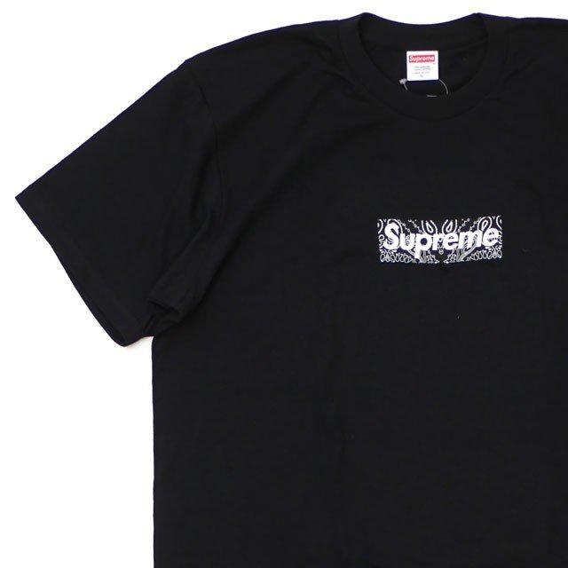 シュプリーム Supreme boxlogo bandana Tシャツ ブラック 19AWの画像