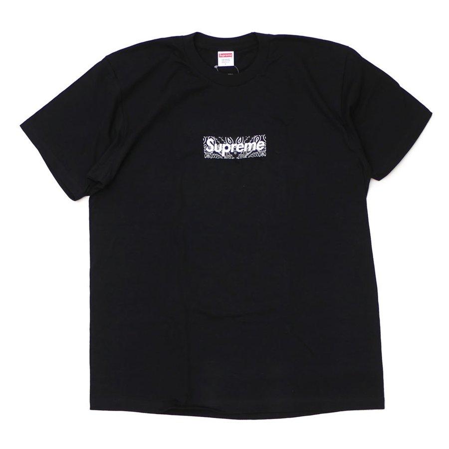 シュプリーム Supreme boxlogo bandana Tシャツ ブラック 19AWの画像