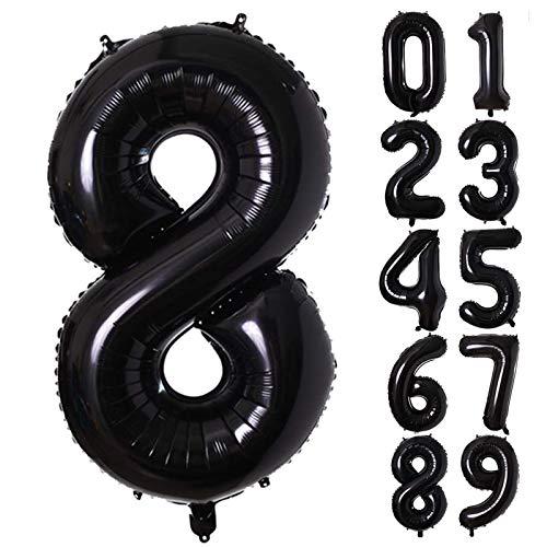 Lausatek バルーン アルミ風船 数字8 ナンバー 40インチ 大きい 誕生日 
