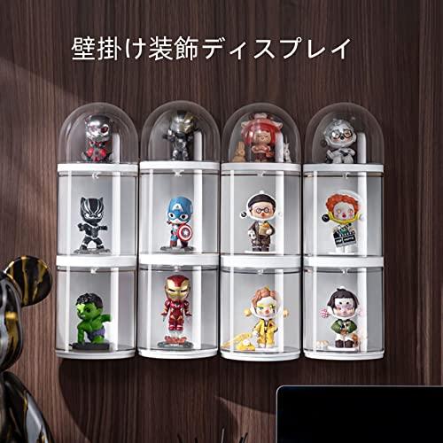 Zackarla フィギュアケース コレクションケース アクリルケース ガシャポン人形収納 透明ケース 防塵 壁掛け可能 (11*13.5CM)｜shop-ermine｜06