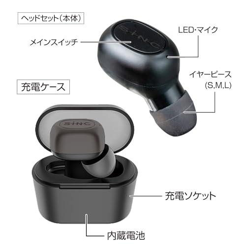 セイワ(SEIWA) 車内用品 Bluetoothワイヤレスイヤホンマイク ver5.1 BTE180 ブラック カナル型 バッテリー内蔵ケース｜shop-ermine｜06