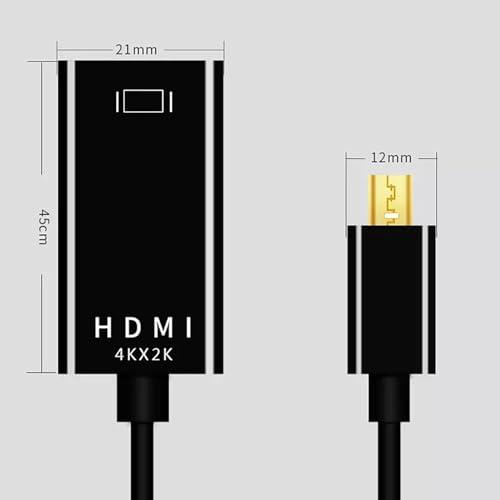 ALLVD Mini DisplayPort to HDMI 変換アダプタ【4K@60Hz/20cm】Thunderbolt to HDMI Apple Mac, MacBook Air/Pro, iMac, Surface Pro/Dock対応 Minid｜shop-ermine｜07