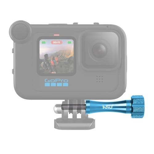 HSU gopro ネジ 長い アルミ製 M5親指スクリュー2本セット ナット・ レンチ付き ほとんどのアクションカメラアクセサリに対応（ブルー）｜shop-ermine｜05