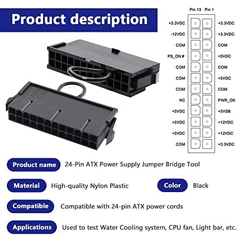 Xiatiaosann 24ピン ATX 電源ジャンパー ブリッジ ツール PSU Xiatiaosann 24ピン ATX 電源ジャンパー ブリッジ ツール PSU