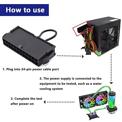 Xiatiaosann 24ピン ATX 電源ジャンパー ブリッジ ツール PSU Xiatiaosann 24ピン ATX 電源ジャンパー ブリッジ ツール PSU
