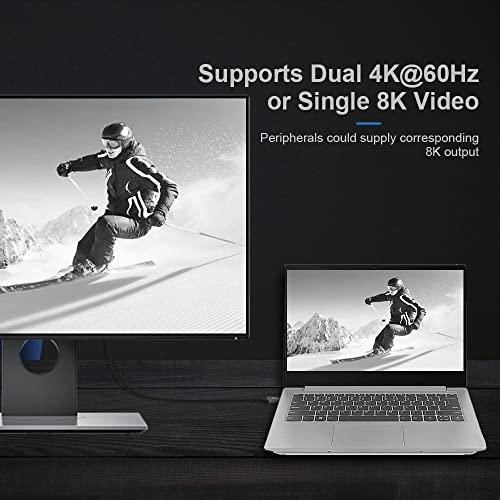 Xiwai 0.3M USB4ケーブル40Gbps、100W充電および8K @ 60Hz 5K @ 60Hz USB4.0 Thunderbolt3/4と互換性があります｜shop-ermine｜08