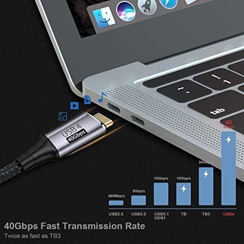 Xiwai 0.3M USB4ケーブル40Gbps、100W充電および8K @ 60Hz 5K @ 60Hz USB4.0 Thunderbolt3/4と互換性があります｜shop-ermine｜09