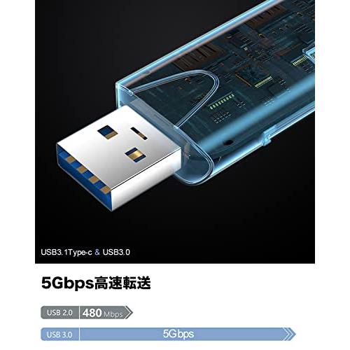 KcBlue SDカードリーダー USB3.0 Type-C2.0 1台2役 5Gpsデータ転送 2-in-1 カードリーダー OTG機能対応 アルミ合金製 放熱性良い 【SDXC/SDHC/SD/MMC｜shop-ermine｜04