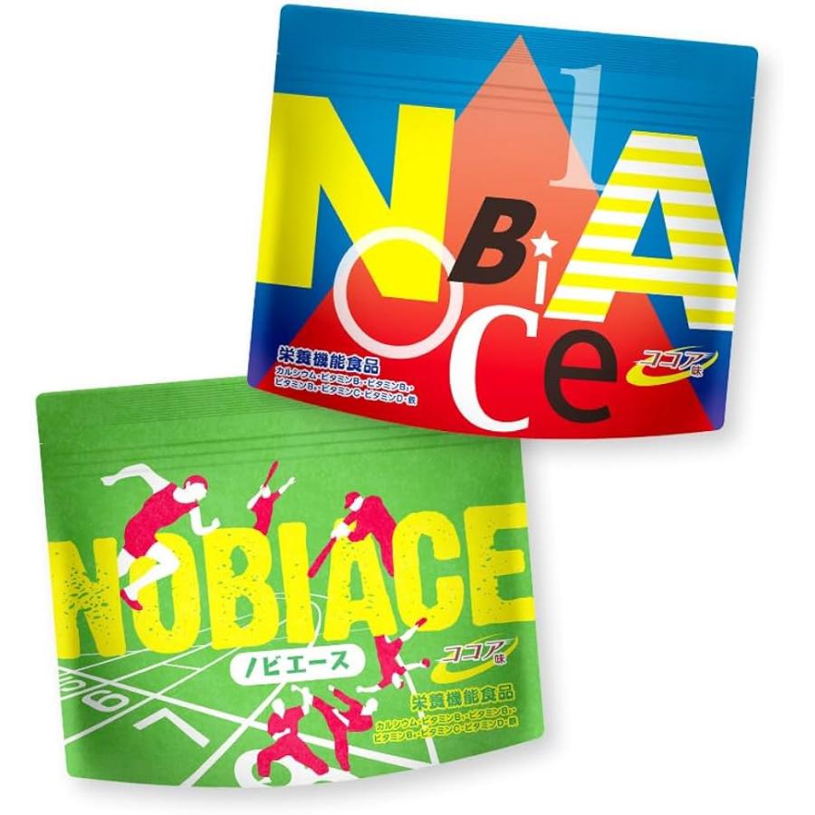 ノビエース 150g 2個セット (スプーン、シェイカーなし) NOBIACE 成長 栄養機能食品 ドリンクサプリ 子供の成長 身長 ココア味 体づくり（Yahoo!・shop F ヤフー店）