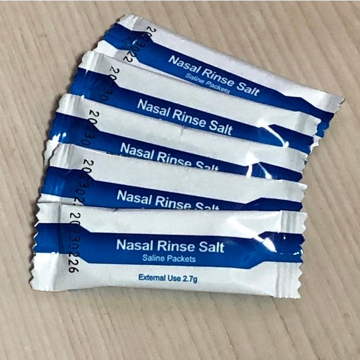 鼻リンス 生理食塩水 精製塩 NASAL RINSE SALT waterpulseYT300専用 2.7g 300ml1回分 30包×4＝ 120回分 鼻うがい 塩 希少