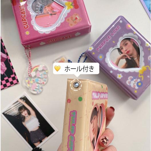 コレクトブック ハート (窓）CUPCAKE トレカケース 韓国 可愛い