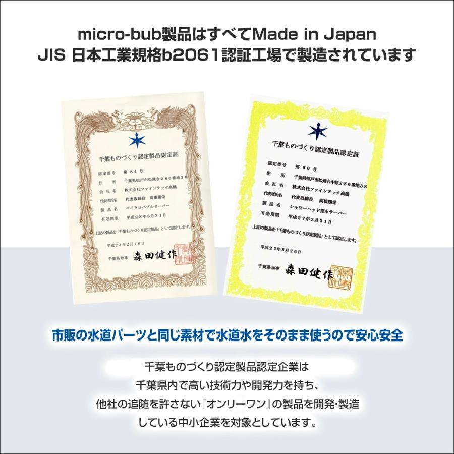 マイクロバブル アダプター FamilyGG FamilyKK KVK用 micro-bub マイクロバブ マイクロナノバブル ナノバブル 軽量 節水 頭皮 日本製 正規販売店・保証付の画像