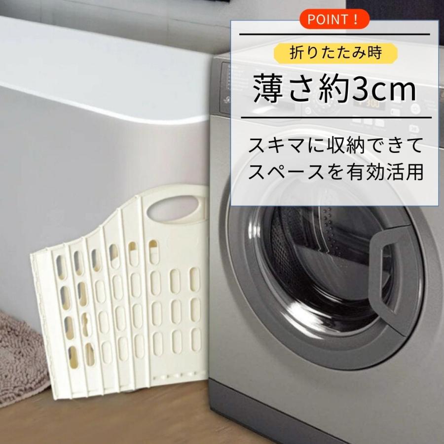 清水産業 折りたためるランドリーバスケット 洗濯かご ランドリー