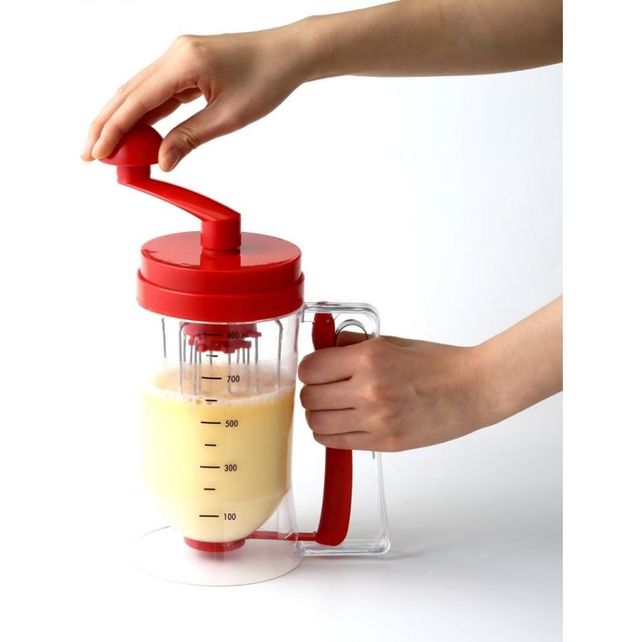 (未使用･未開封品)富士商 粉つぎ器 たこ焼き 粉つぎ名人 900ml かき混ぜ器 レバーを引くだけで注げる たこ焼き作り パンケーキ作り 簡単調理 F8639 1個入 粉つぎ器 たこ焼き 粉つぎ名人 900ml かき混ぜ器 レバーを引くだけで