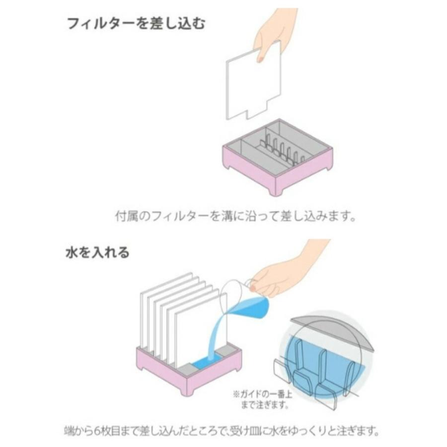 うるおいキューブ 加湿器 seiei 卓上 エコ 電気不要 気化式 日本製