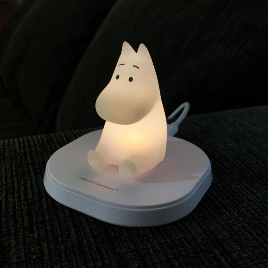 ムーミン チャージアンド LED ライト ワイヤレス充電器 Qi対応 スマホ