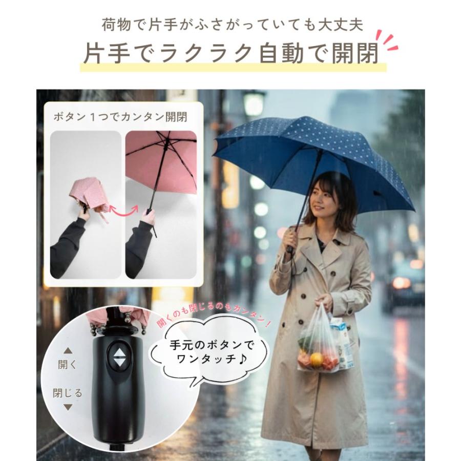 a.v.v（アー・ヴェ・ヴェ） 折りたたみ傘 晴雨兼用 自動開閉 日傘