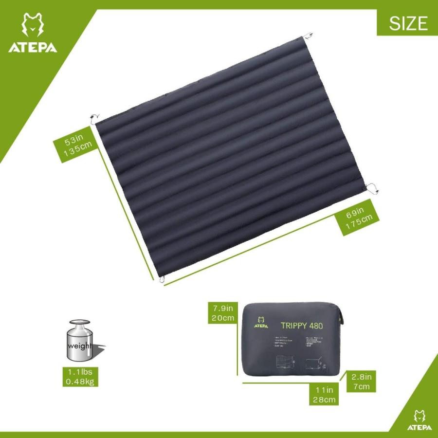 Atepa アテパ マルチプル ダウン ブランケット 超軽量 ひざ掛け 掛け布団 ダウンケット カーペット 車中泊 キャンプ 防寒対策 1 Morenotafurt Com