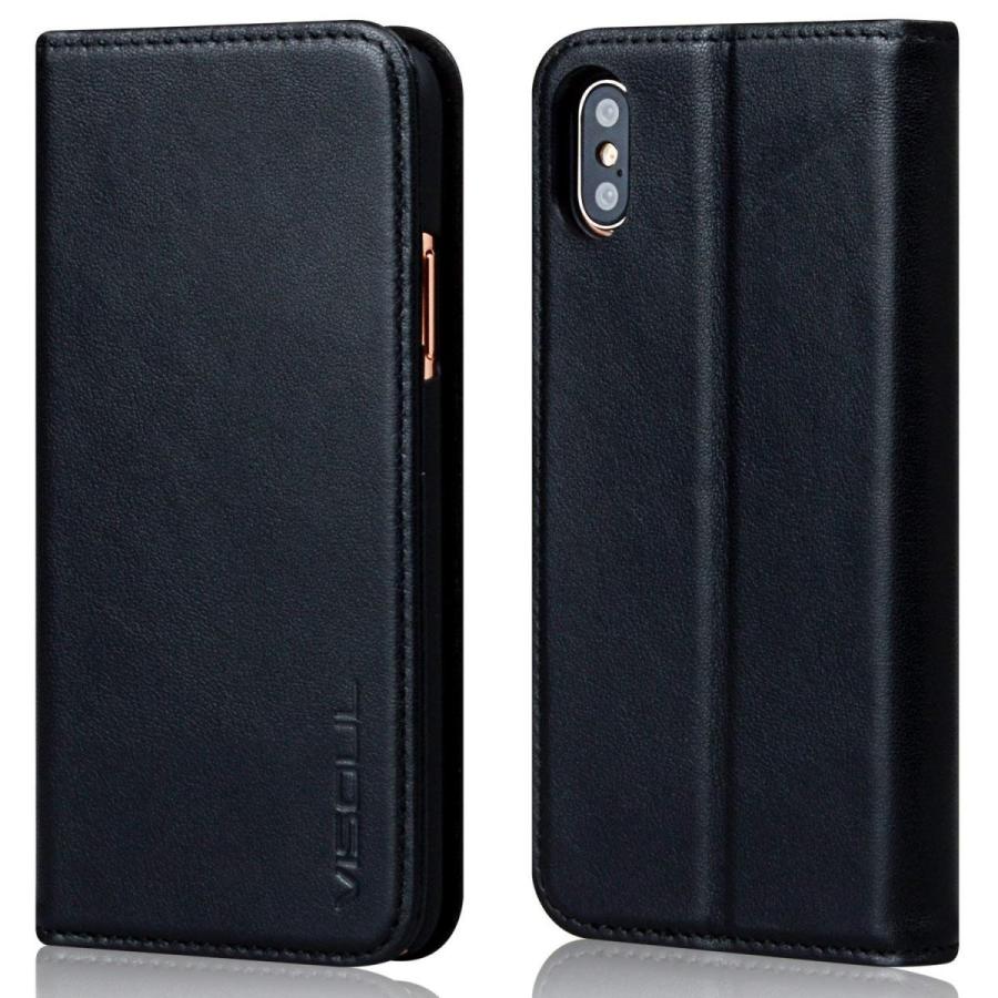 Iphone Xs ケース 手帳型 本革 Visoulアイフォンxケース 保護フィルム付き 本革 内側tpuカバー 2枚 Icカード ポ Shop Frontier 通販 Yahoo ショッピング
