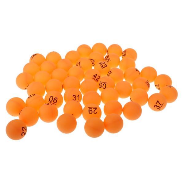 約50枚 PP材料 テーブルテニスボール 40mm 番号1  -  50   オレンジ色｜shop-fukumaru｜06