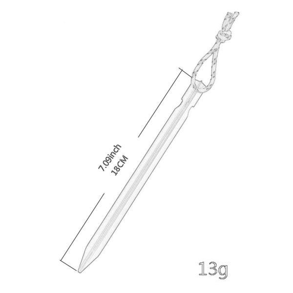 テントステーク 地面用金属ステーク 耐久性のあるアルミニウム合金グランドペグ タープペグ ハイキング ガーデニング キャンプ アウトドア 砂漠用｜shop-fukumaru｜15