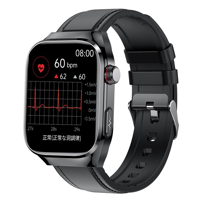 スマートウォッチ 日本正規品 MedicTec AI Watch 2Pro 脈波測定 健康管理 通話機能 睡眠 血中酸素 防水 iPhone Android メンズ レディース 長時間 大画面 爆買の画像