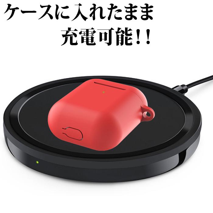 AirPods Pro ケース シリコン 耐衝撃 AirPods 第2世代 第1世代 カバー カラナビ付き |  | 03