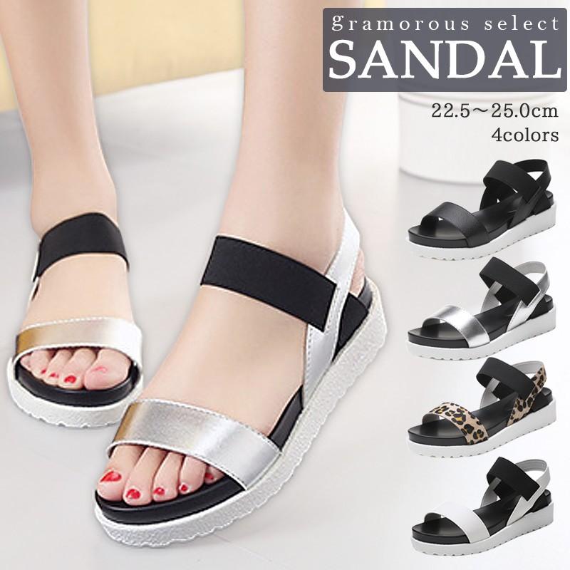 最大70 オフ 全品送無 スポサン スポーツサンダル 厚底 ゴムベルト シルバー レオパード おしゃれ レディース 歩きやすい 痛くない 19ss 040 Shop Gramorous 通販 Yahoo ショッピング