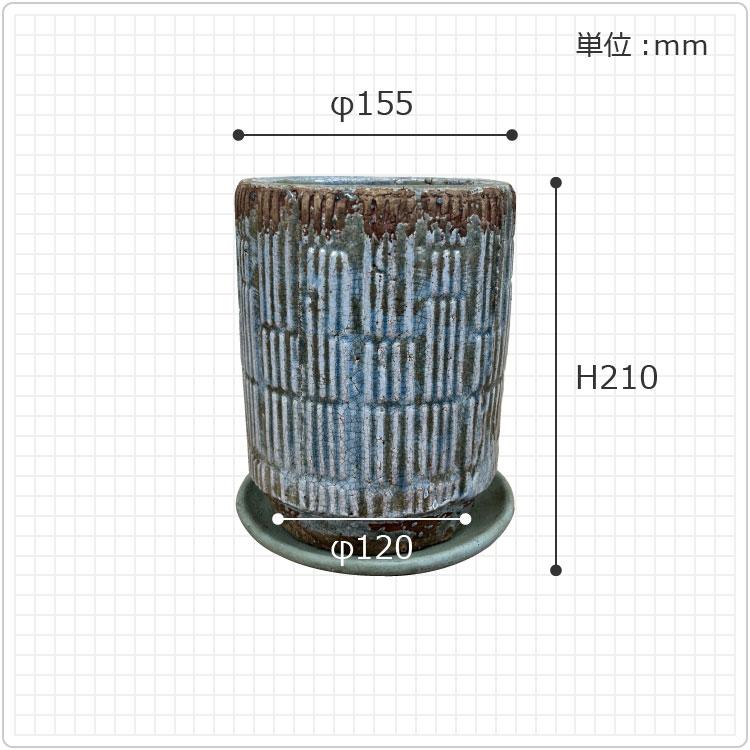 植木鉢 おしゃれ アンティークデザインポット AS047-210 5号(15.5cm) / 受け皿付き 鉢底穴有り｜shop-hachibito｜09