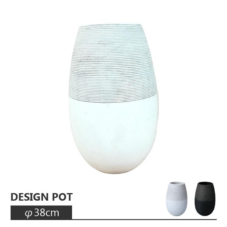 植木鉢・おしゃれ・テラコッタ グラスファイバーの鉢カバー MM309-380 13号(38cm) / 陶器鉢 大型 セメント 軽い 