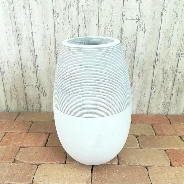 植木鉢・おしゃれ・テラコッタ グラスファイバーの鉢カバー MM309-380 13号(38cm) / 陶器鉢 大型 セメント 軽い 