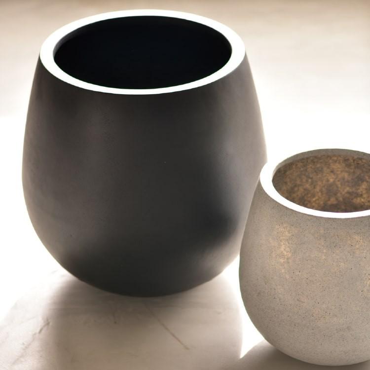 植木鉢・おしゃれ・テラコッタ グラスファイバーの鉢カバー MM312-440 14.5号(44cm) / 陶器鉢 大型 セメント 軽い 5号