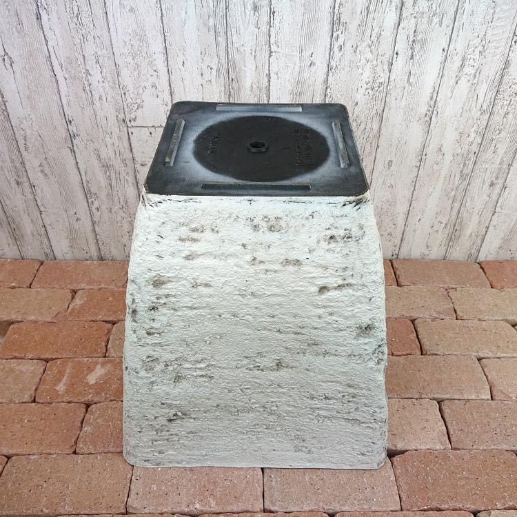 植木鉢 おしゃれ プラスチック ストーンスクエアポット UN002-400 13号(40cm) 鉢底穴有り 鉢カバー 軽い 大型 FRP モダン 角型_4