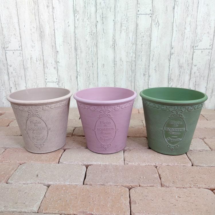 植木鉢 おしゃれ プラスチック ヨーロピアンポット UN009-195 6.5号
