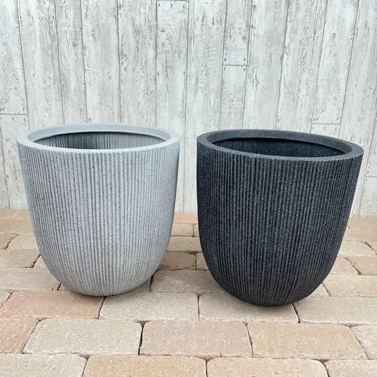 植木鉢 おしゃれ プラスチック バーチカルラインポット UN021-365 12号