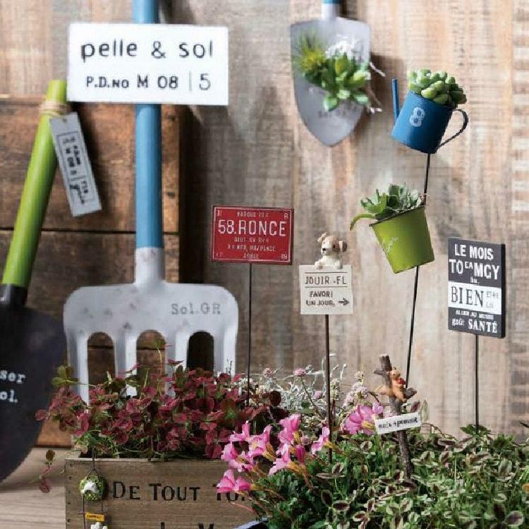 ミニチュアガーデンに最適 おしゃれ ガーデンピック UN714 W53mm x