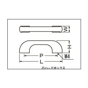 シロクマ HW-4 ウッド新甲丸ハンドル　ウッド　小小｜shop-hardbox｜02