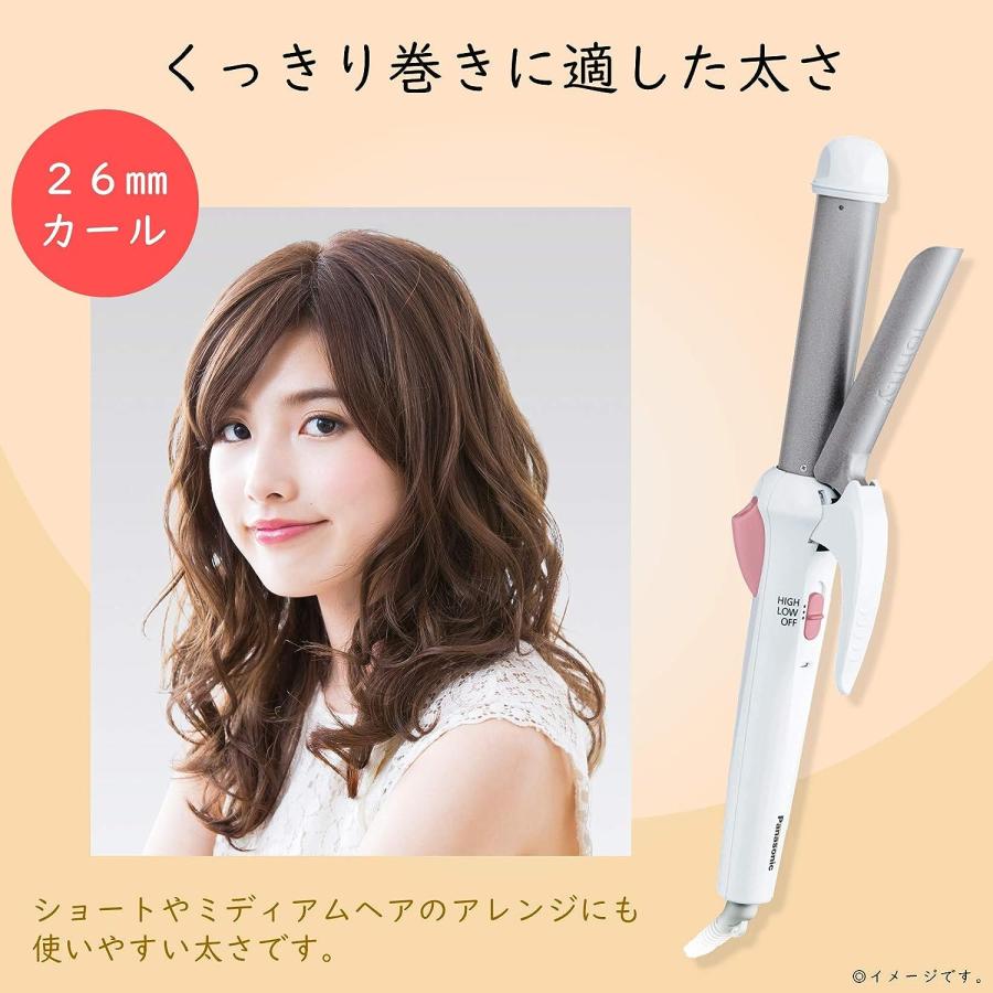 イオニティ パナソニック カールアイロン 26mm EH-HT12 ダブルマイナス