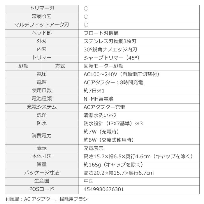 Panasonic（パナソニック） 2023年6月発売モデル メンズシェーバー 3枚