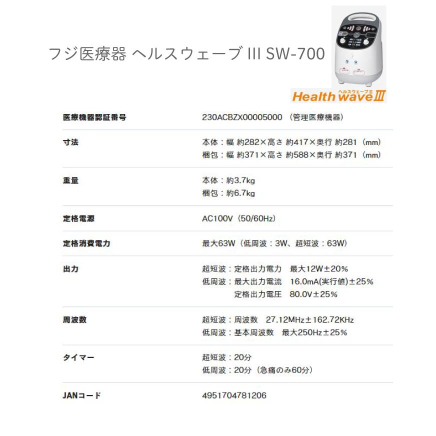 ヘルスウェーブ　3点Bセット(デラックス) ヘルスウェーブ 3点Bセット(デラックス) 低周波・超短波組合せ