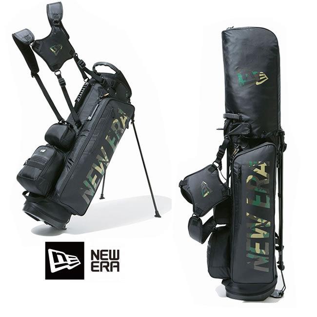 ゴルフバック キャディーバッグ ニューエラ New Era ゴルフ Golf Stand Caddie Bag W Camo Blk 12325911 Newera フルセット用 Newera059 2 Hood 通販 Yahoo ショッピング