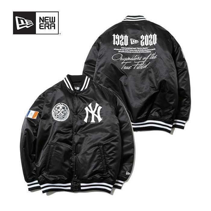 ニューエラ スタジャン ジャケット アウター NEW ERA NYLON VARSITY NEYYAN JKT ヴァーシティジャケット