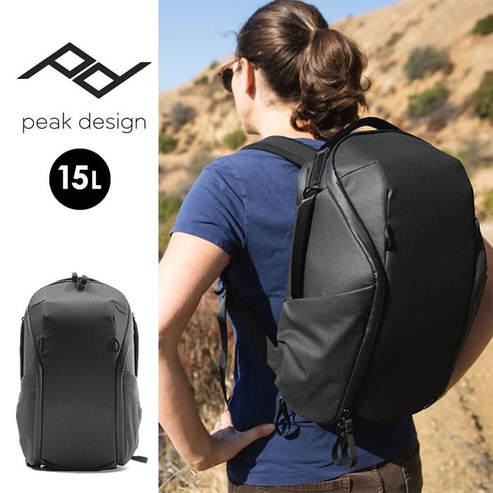 ピークデザイン カメラバッグ リュック バックパック カバン 15L Peak Design BEDBZ-15-BK-2 エブリディバックパック 一眼レフ 黒 0105｜shop-hood