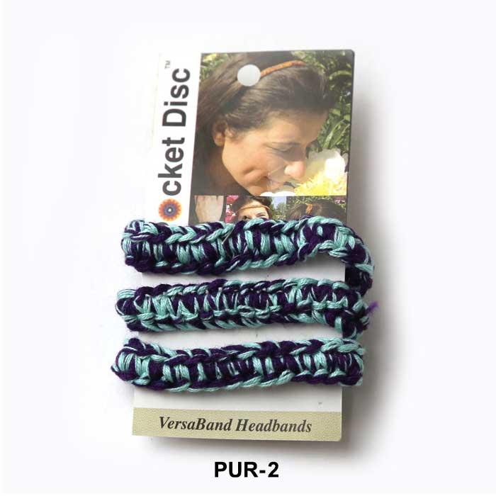 ヘアバンド 円高還元 ヘアゴム ポケットディスク パープル系 Pocket Disc ハンドメイド ゴム 紫 メール便 0701